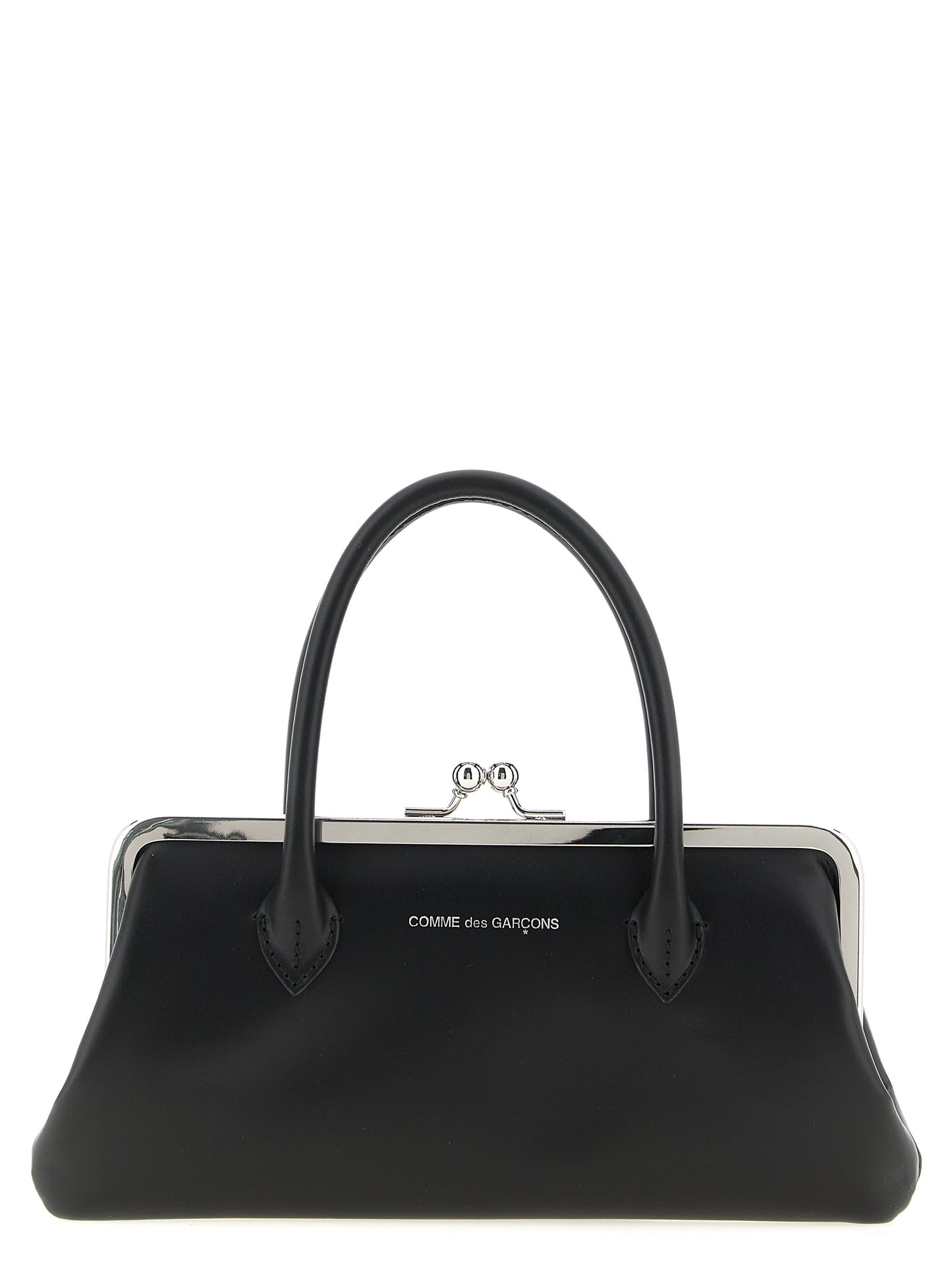 Comme Des Garçons Schwarzer Kartenhalter aus Rindsleder