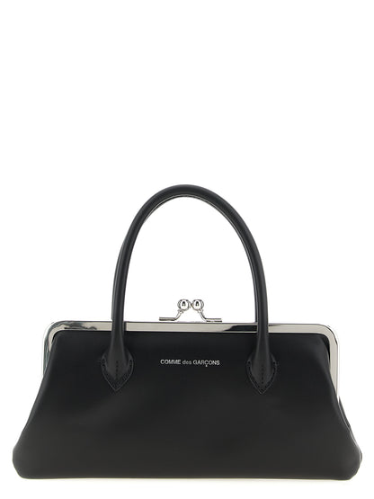 Comme Des Garçons Schwarzer Kartenhalter aus Rindsleder