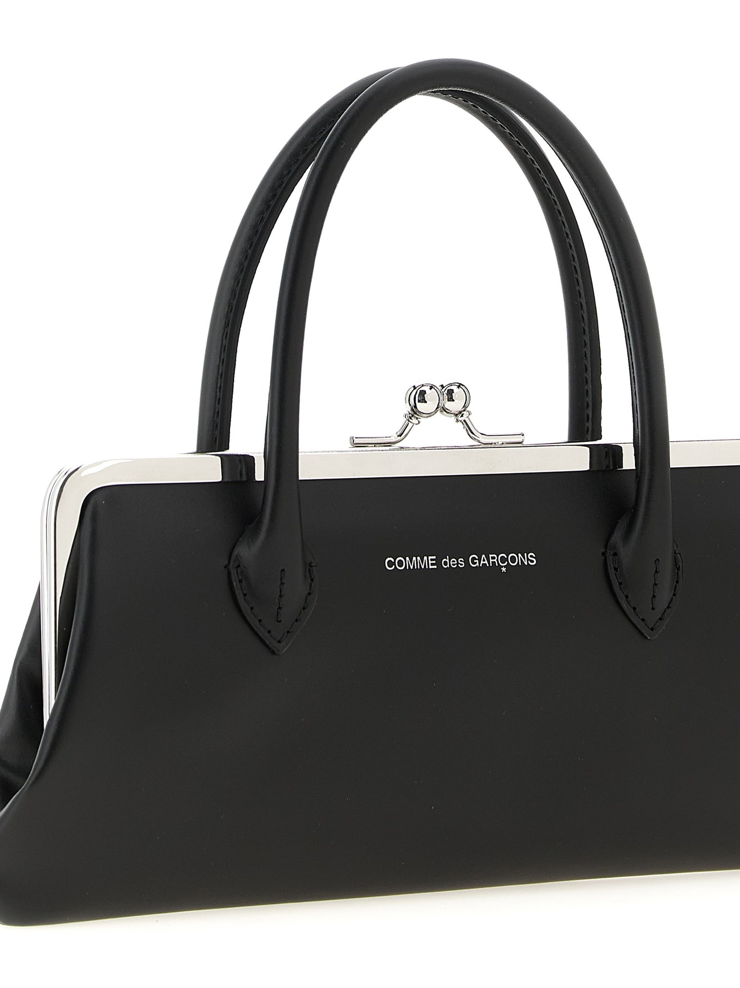 Comme Des Garçons Schwarzer Kartenhalter aus Rindsleder