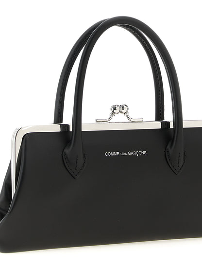 Comme Des Garçons Schwarzer Kartenhalter aus Rindsleder