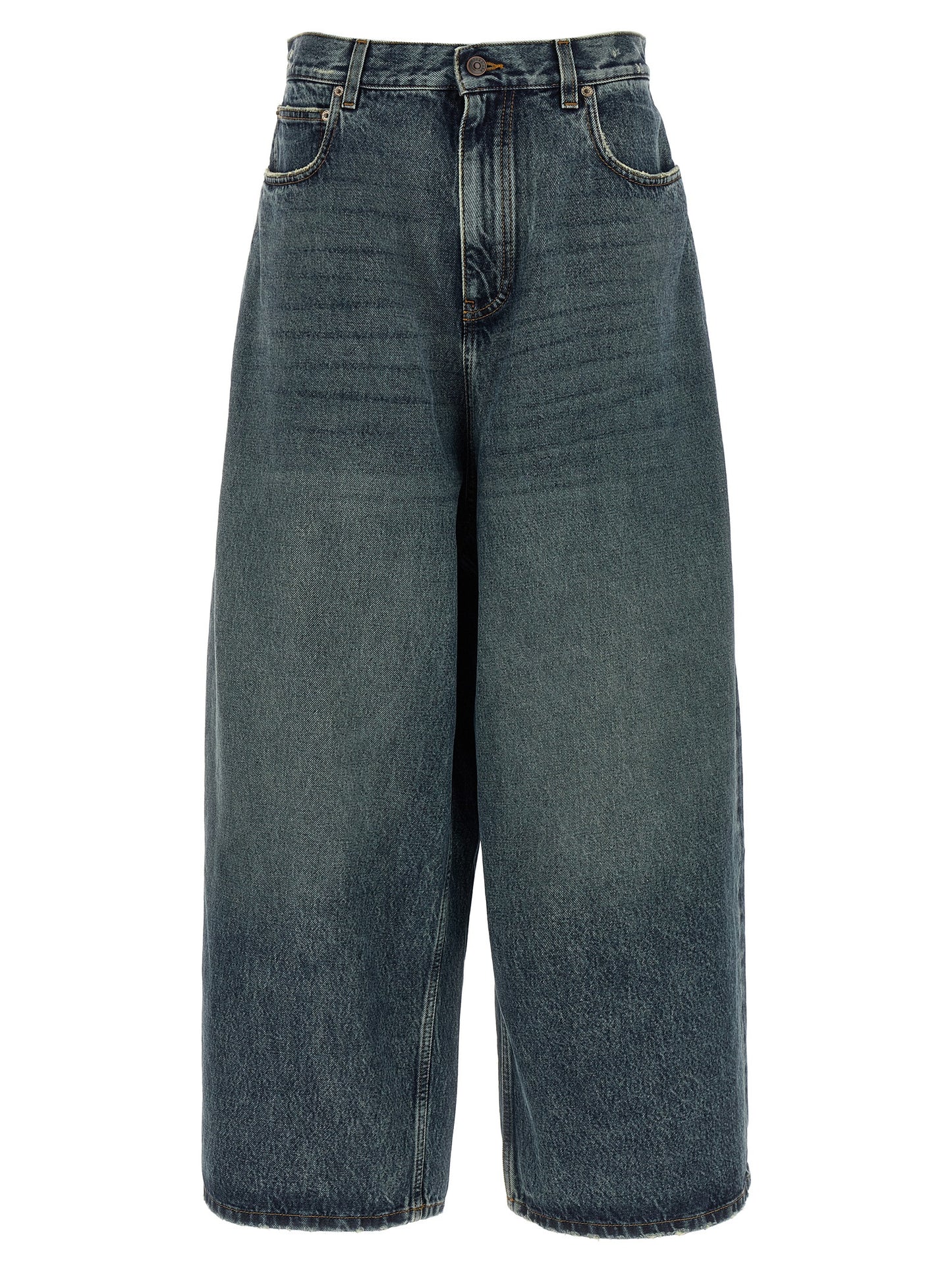 Balenciaga Blaue Baumwolljeans im Relaxed Fit