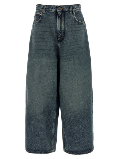 Balenciaga Blaue Baumwolljeans im Relaxed Fit