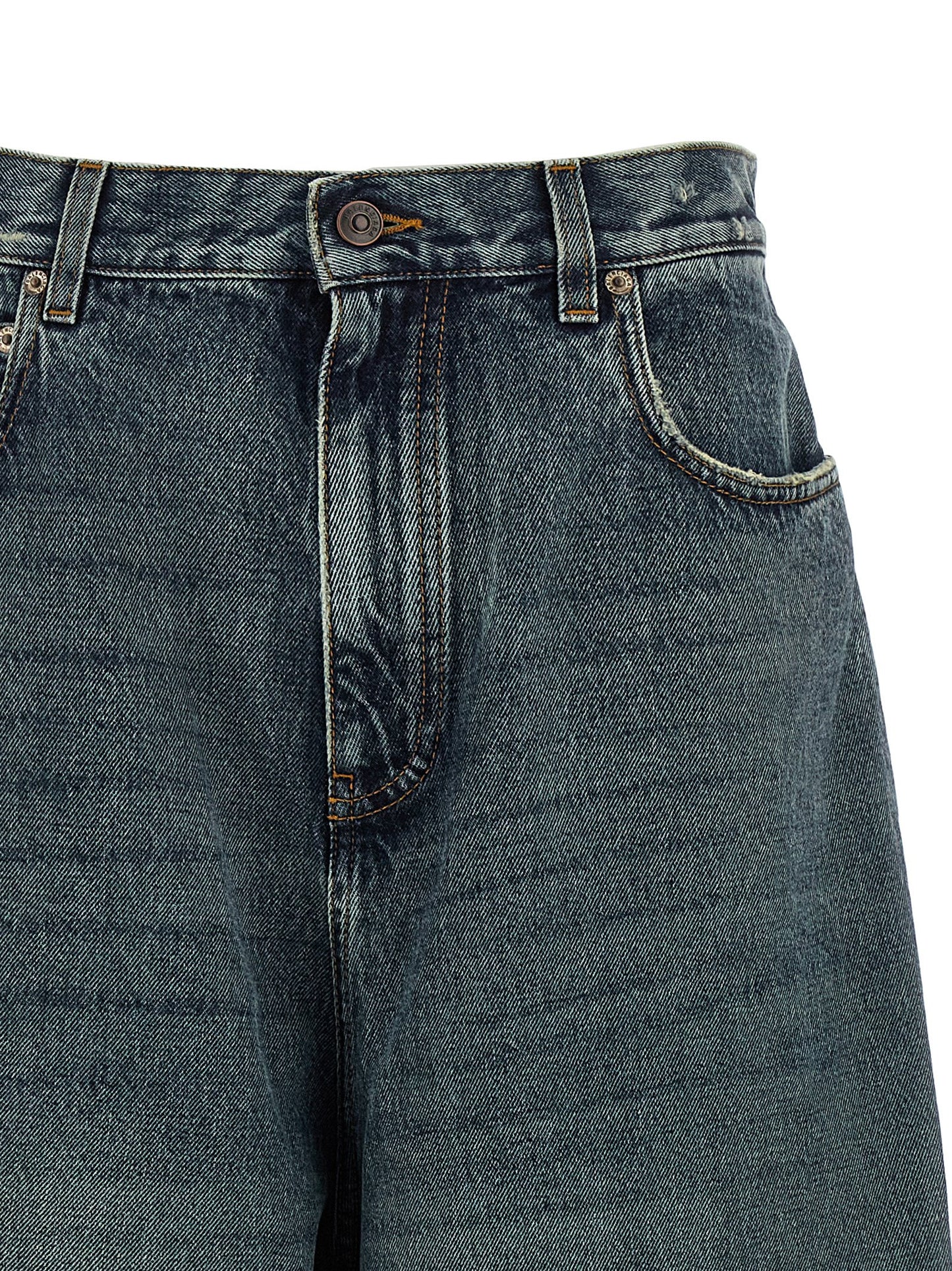 Balenciaga Blaue Baumwolljeans im Relaxed Fit