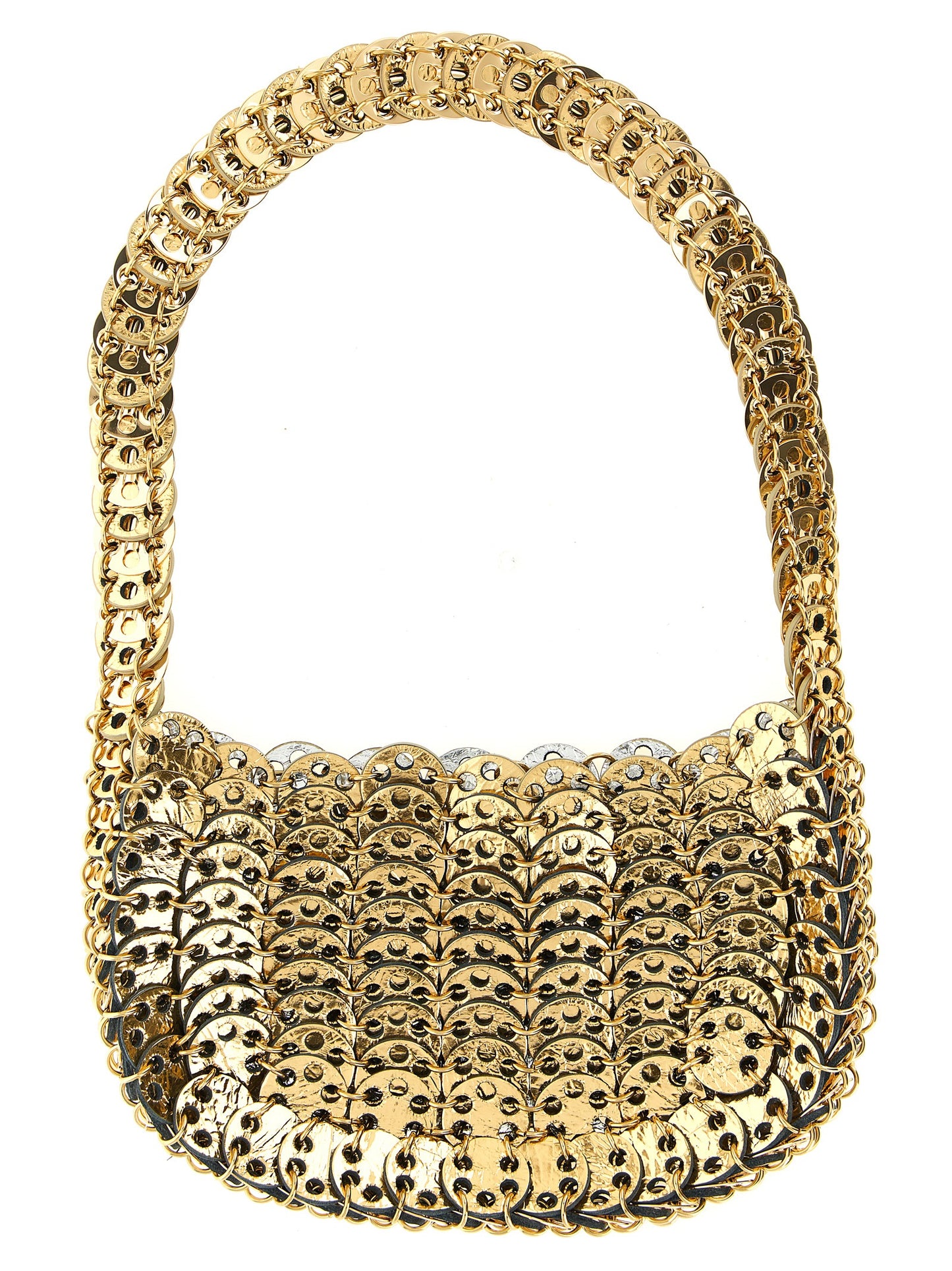 Paco Rabanne Schultertasche aus mehrfarbigem Kalbsleder