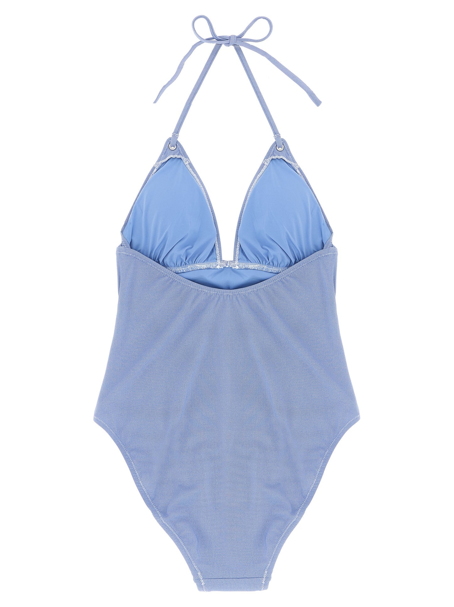 Polo Ralph Lauren Blaues One-Piece-Badeanzug aus Nylon