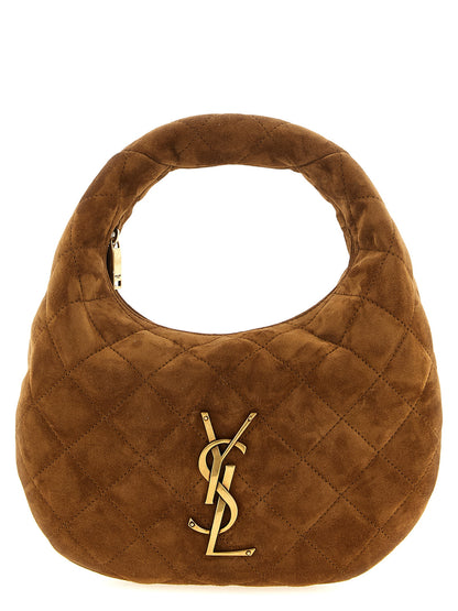 Saint Laurent Braune Kalbsleder-Handtasche
