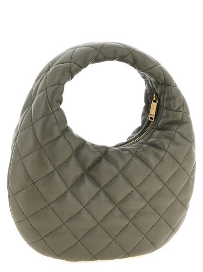 Saint Laurent Graue Lammleder-Handtasche