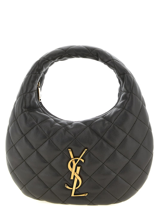 Saint Laurent Braune Lammleder-Handtasche