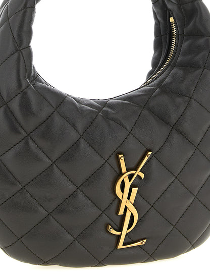 Saint Laurent Braune Lammleder-Handtasche