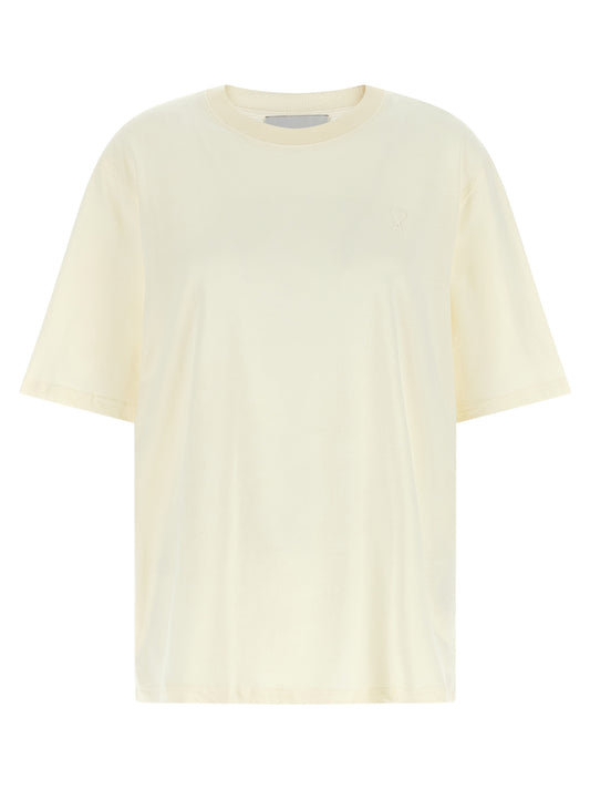 Ami Paris Weißes Baumwoll-T-Shirt