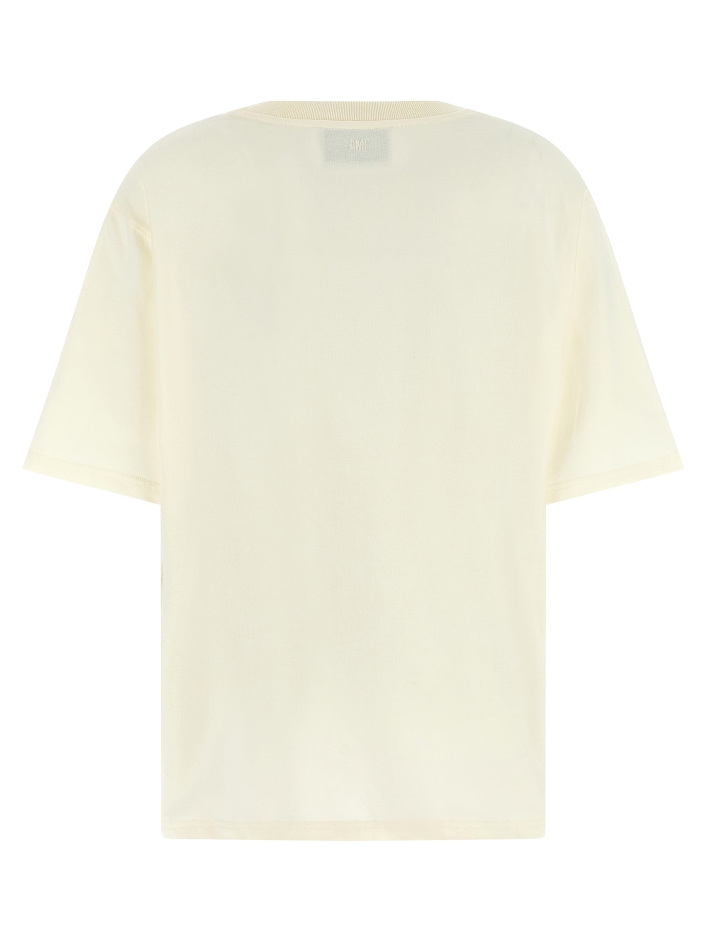Ami Paris Weißes Baumwoll-T-Shirt
