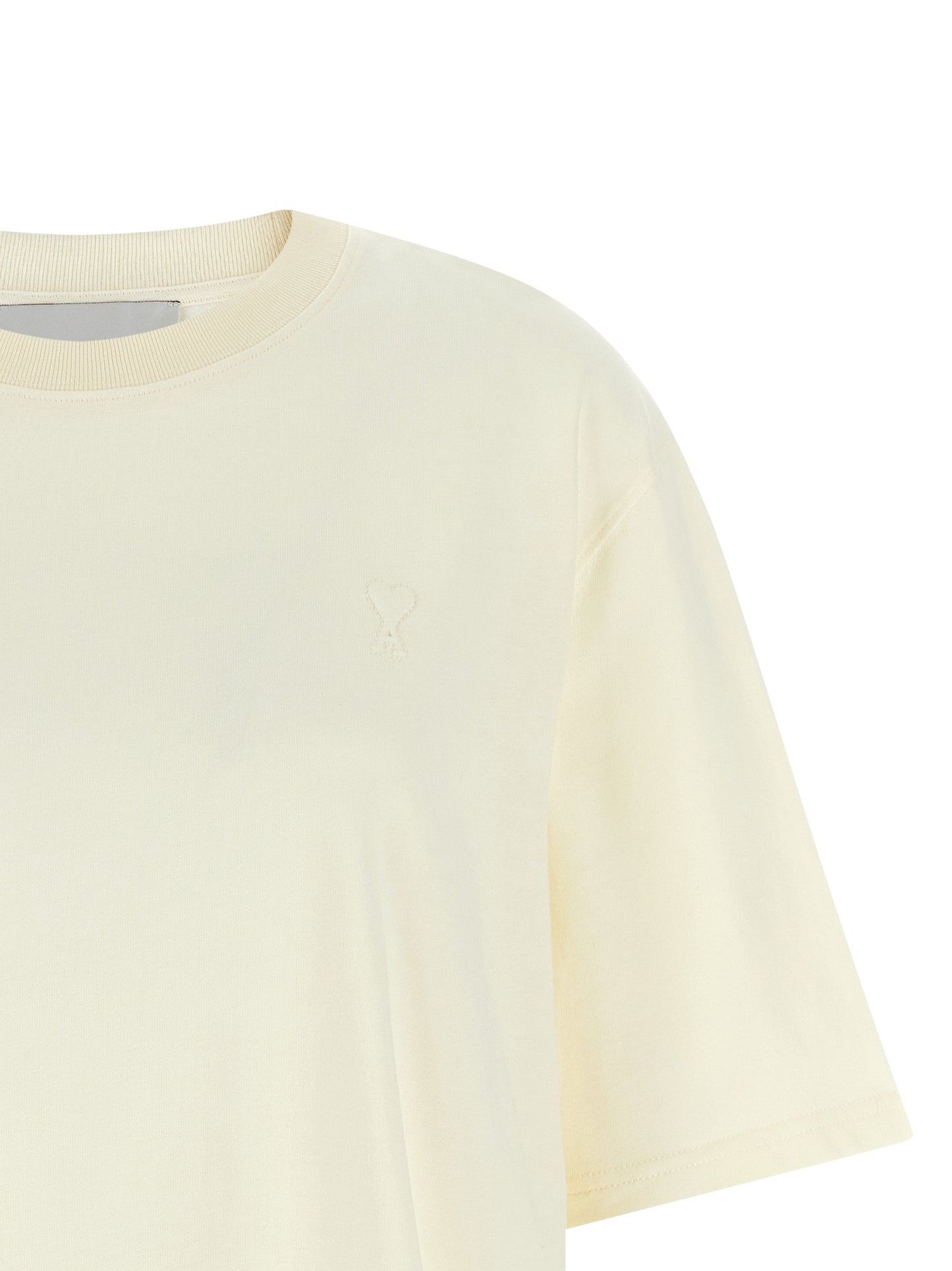 Ami Paris Weißes Baumwoll-T-Shirt