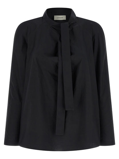 Lemaire Schwarze Baumwollbluse