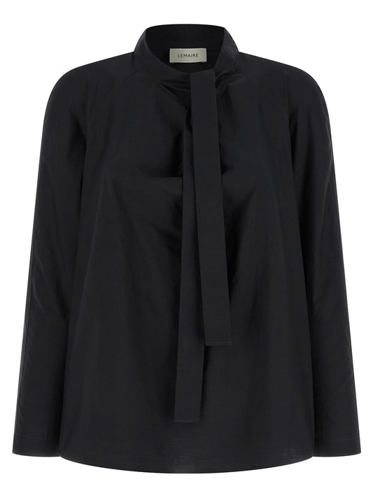 Lemaire Schwarze Baumwollbluse