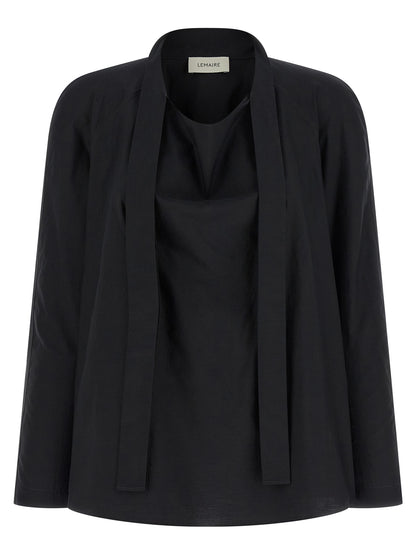 Lemaire Schwarze Baumwollbluse