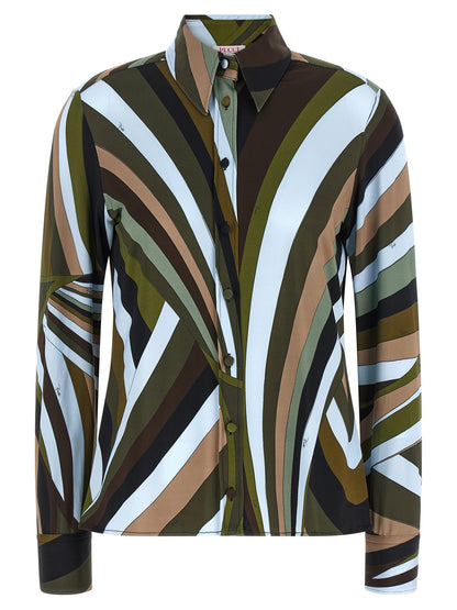 Emilio Pucci Mehrfarbige Viskose-Bluse