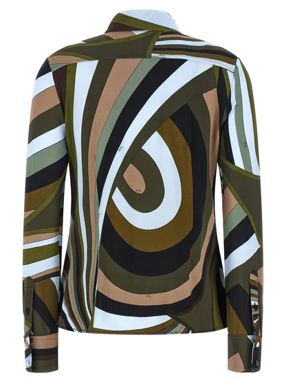 Emilio Pucci Mehrfarbige Viskose-Bluse
