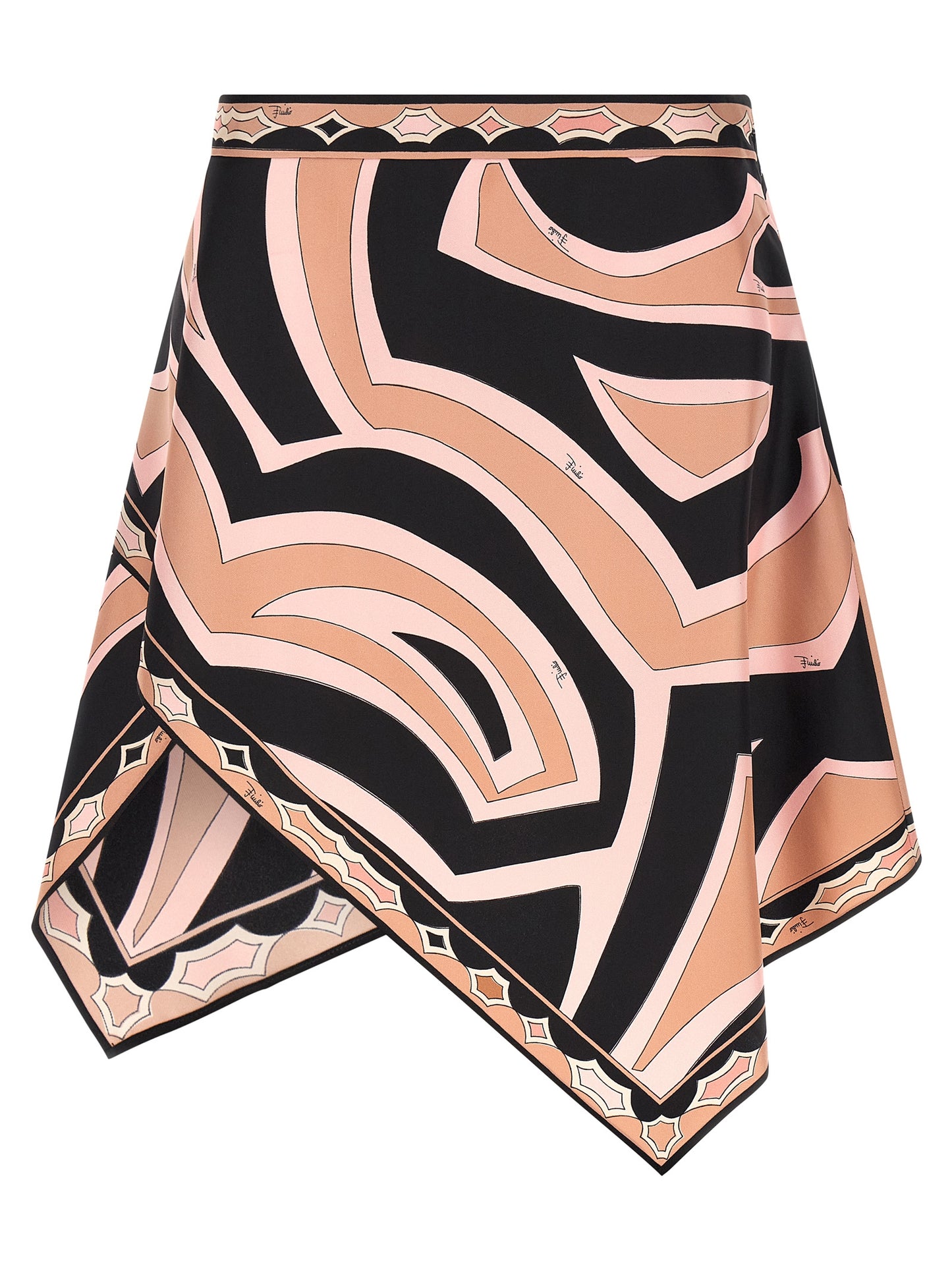 Emilio Pucci Mehrfarbiger Seiden-Maxirock