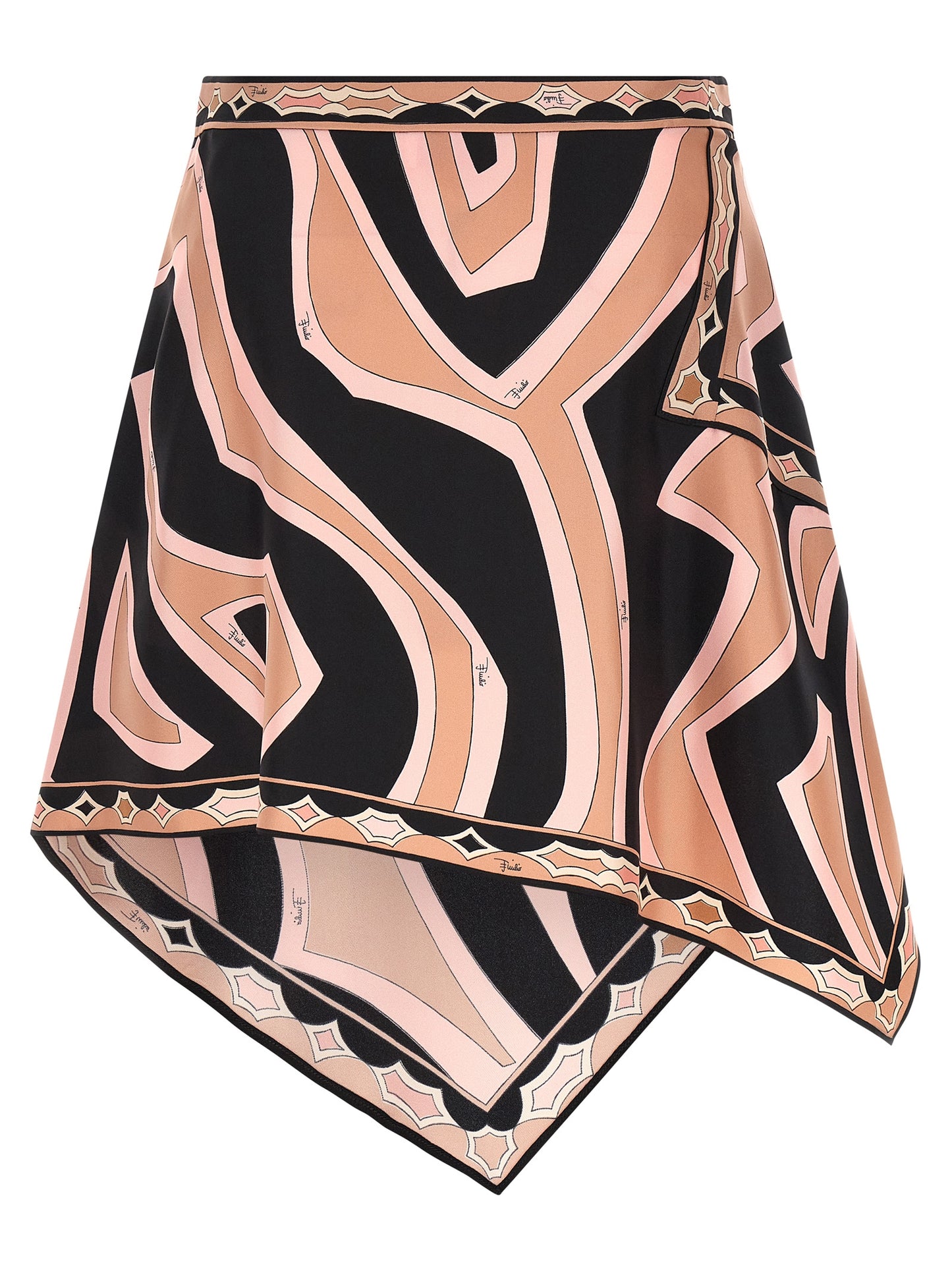Emilio Pucci Mehrfarbiger Seiden-Maxirock