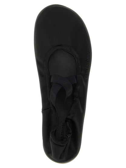 Balenciaga Schwarze Ballerinas aus Polyester