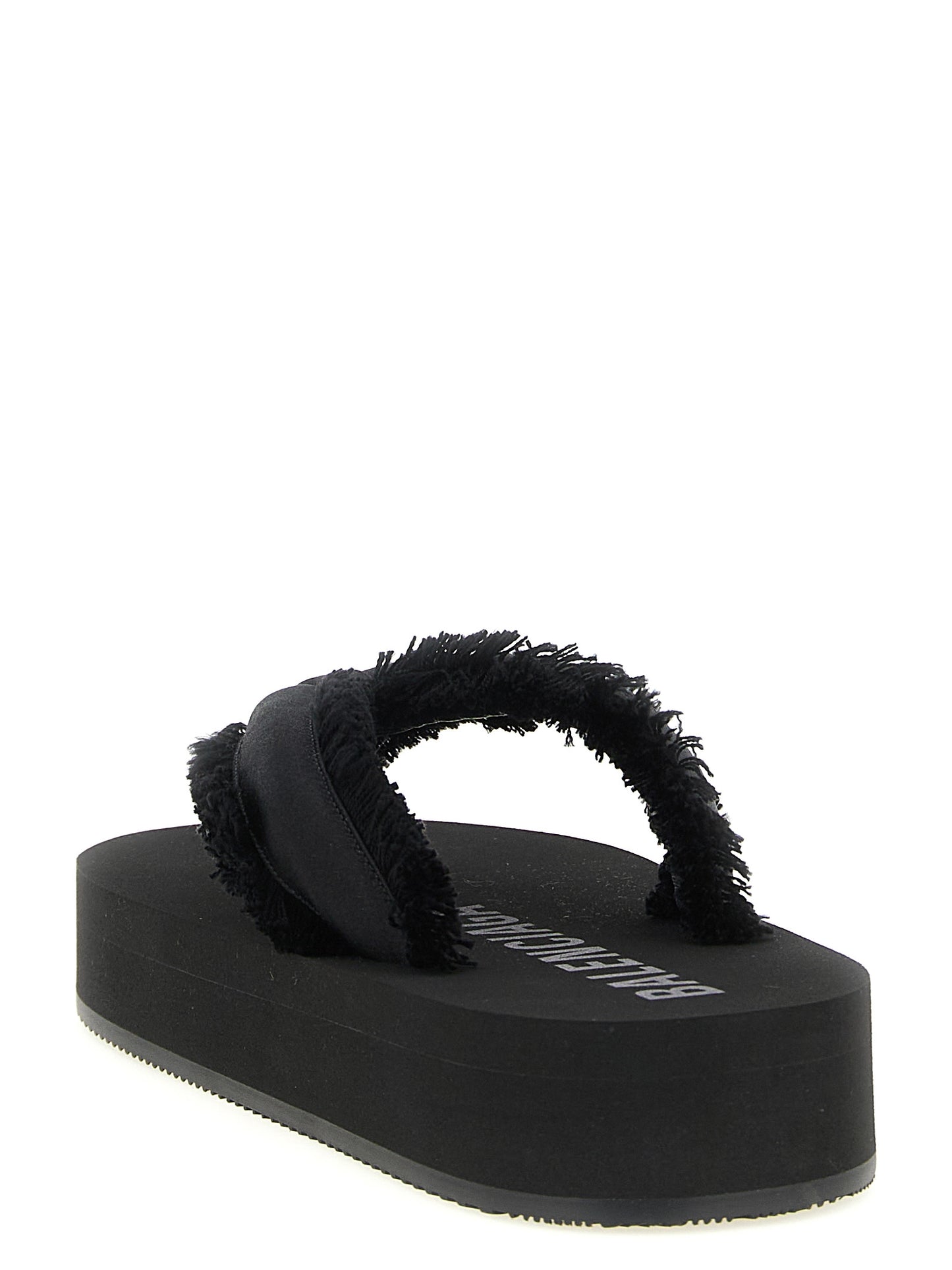 Balenciaga Schwarze Viscose-Slipper