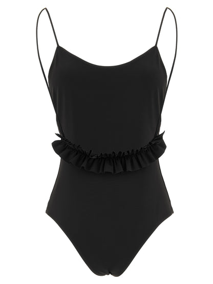 Jacquemus Schwarzer Polyamid-Einteiler