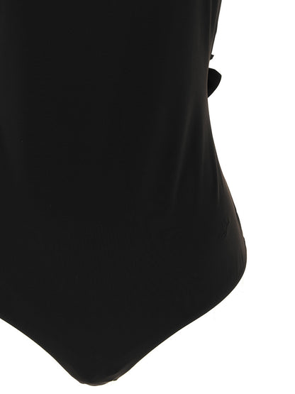Jacquemus Schwarzer Polyamid-Einteiler