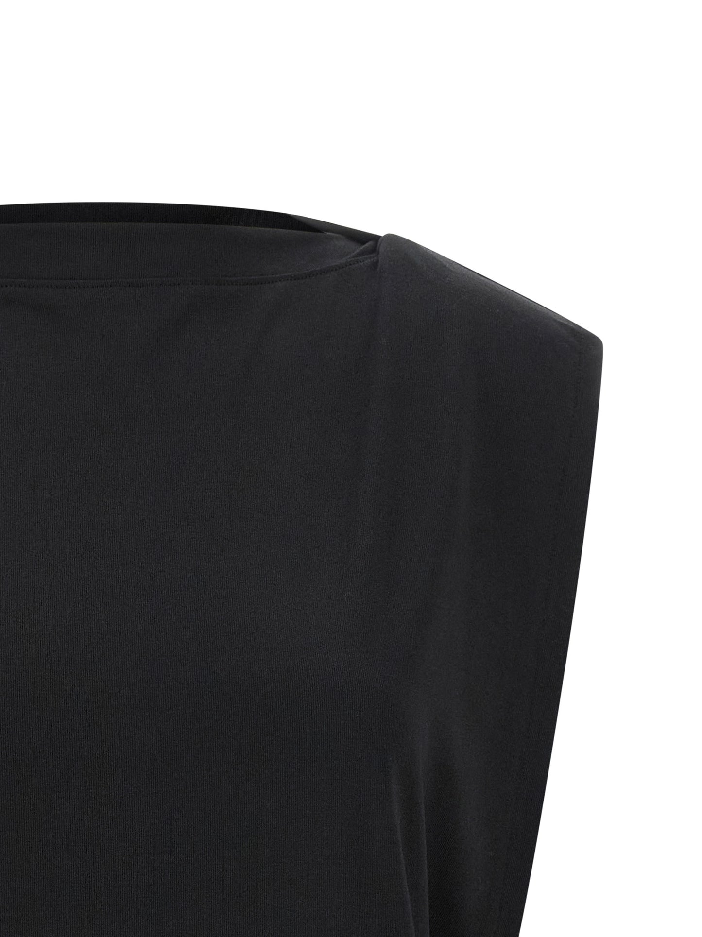 Jacquemus Ärmelloses T-Shirt aus Papier in Schwarz