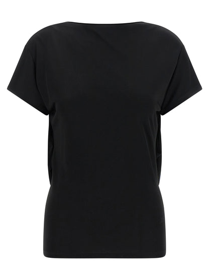 Jacquemus Schwarzes T-Shirt aus Viskose