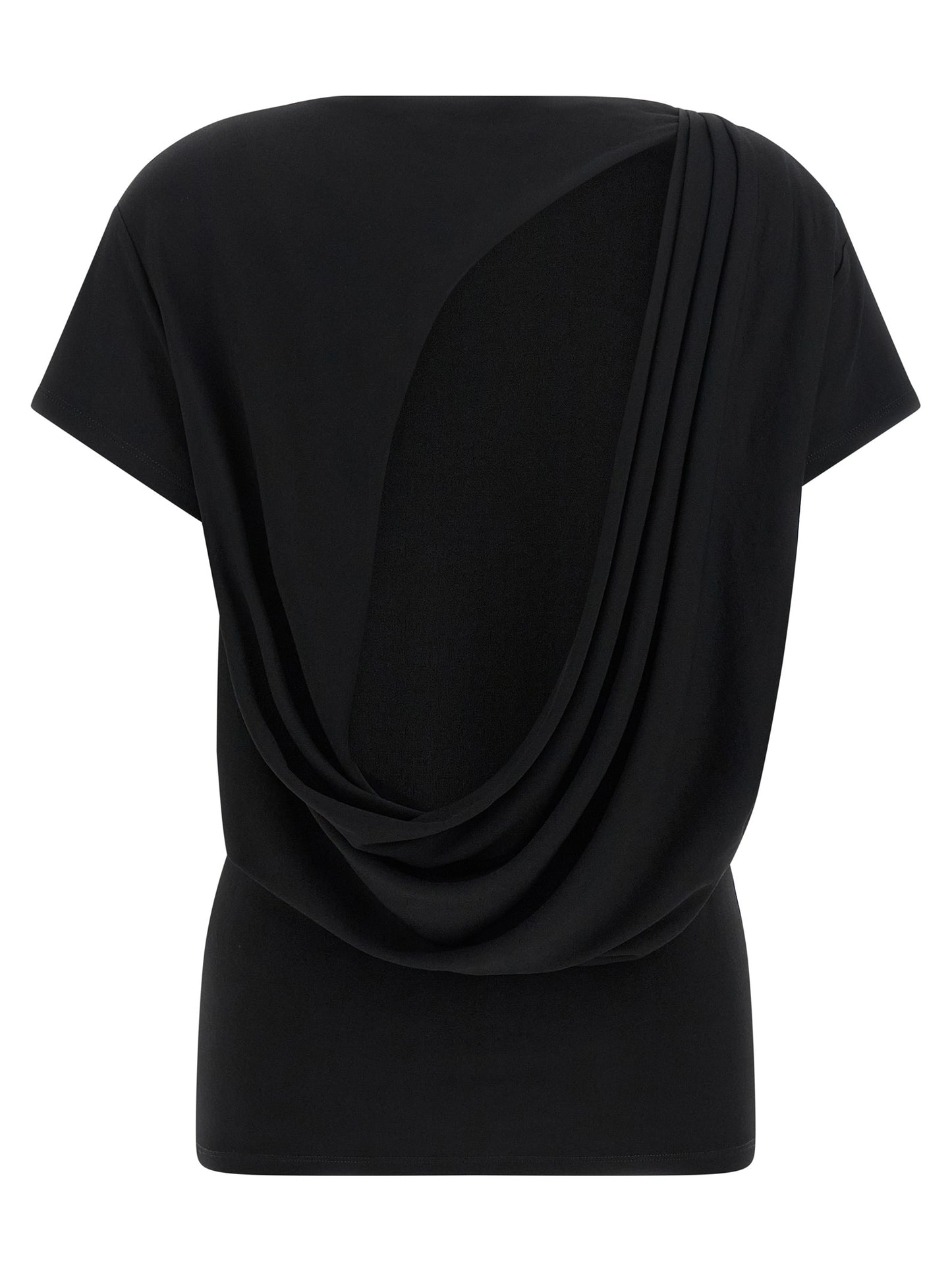 Jacquemus Schwarzes T-Shirt aus Viskose