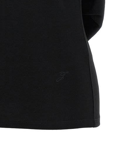 Jacquemus Schwarzes T-Shirt aus Viskose