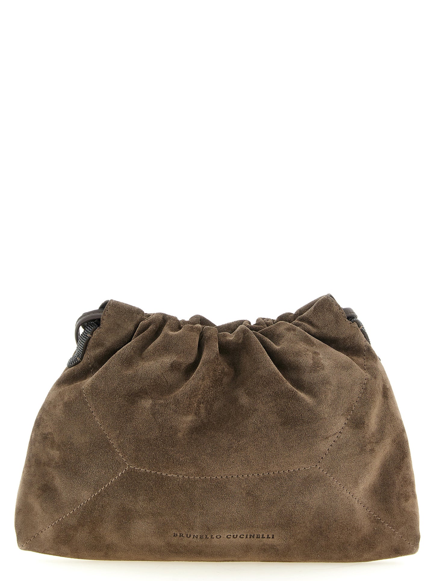 Brunello Cucinelli Braune Kalbsleder-Clutch