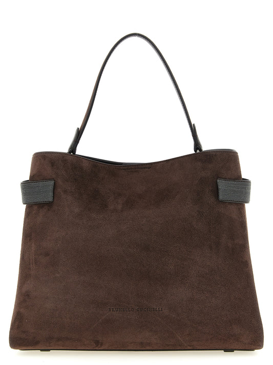 Brunello Cucinelli Braune Kalbsleder-Handtasche