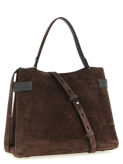 Brunello Cucinelli Braune Kalbsleder-Handtasche