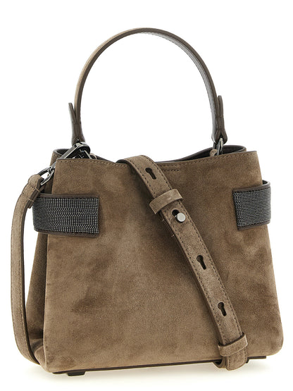 Brunello Cucinelli Braune Kalbsleder-Handtasche
