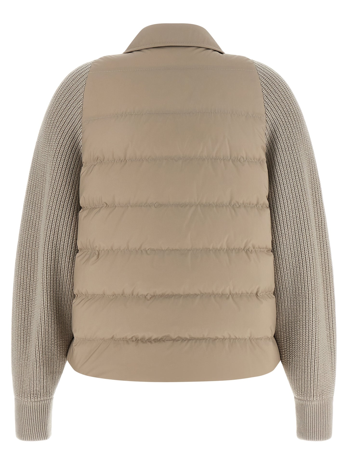 Brunello Cucinelli Beige Polyester Shell Jacke