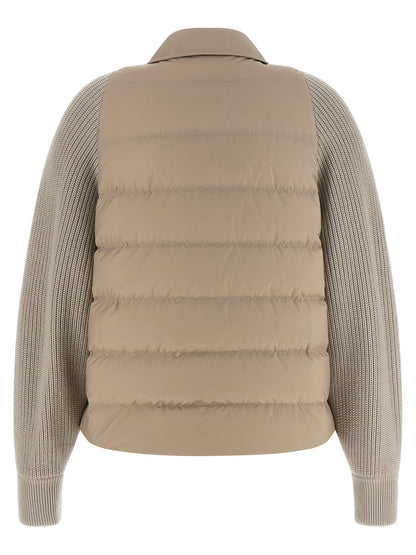 Brunello Cucinelli Beige Polyester Shell Jacke