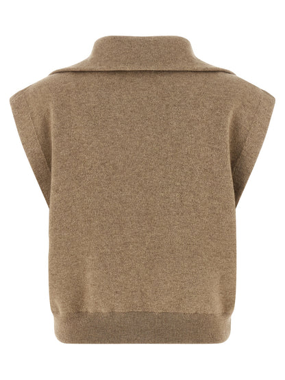 Brunello Cucinelli Beige Kaschmir-Weste