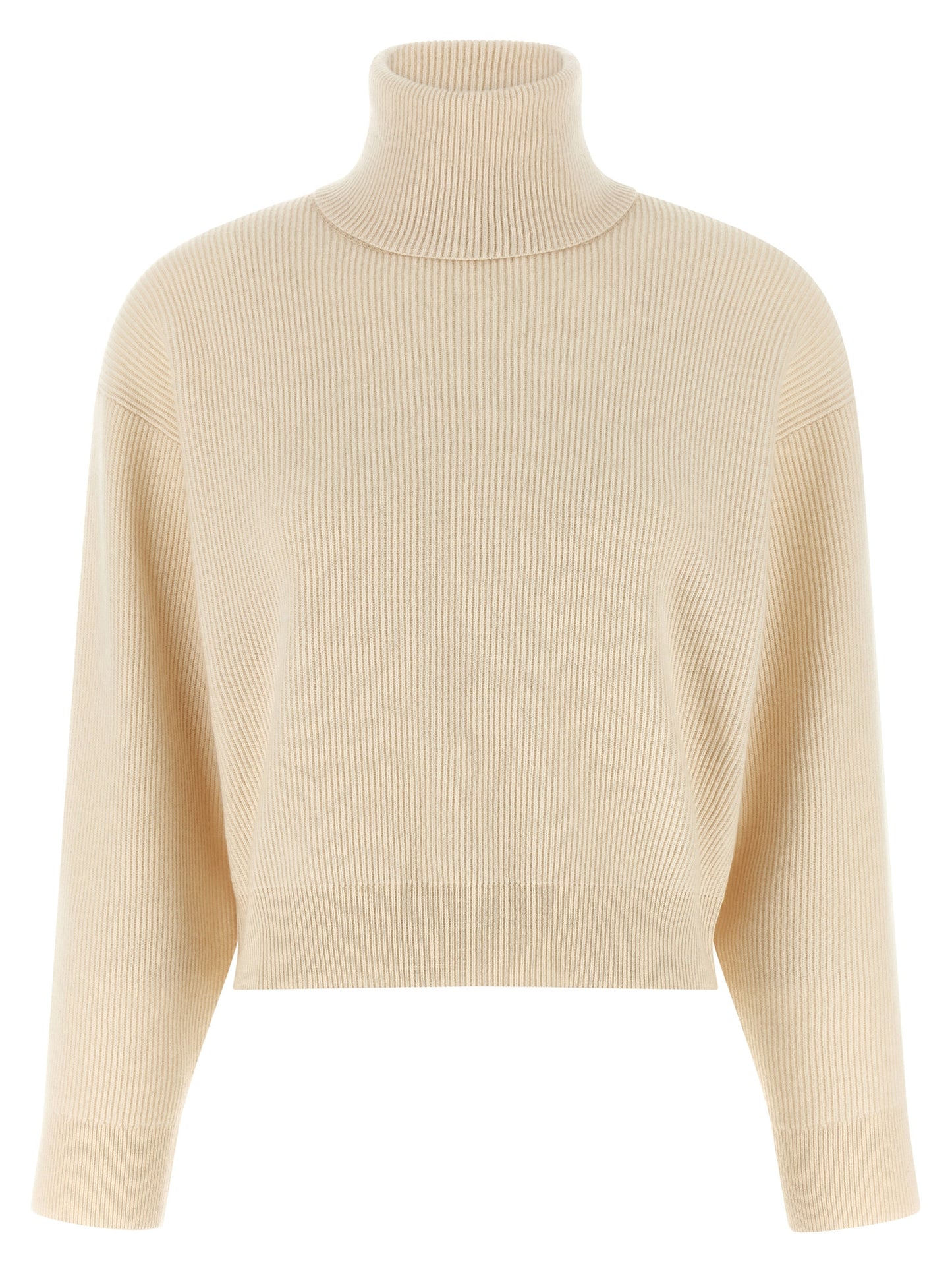 Brunello Cucinelli Weiße Strickjacke aus reiner Schurwolle