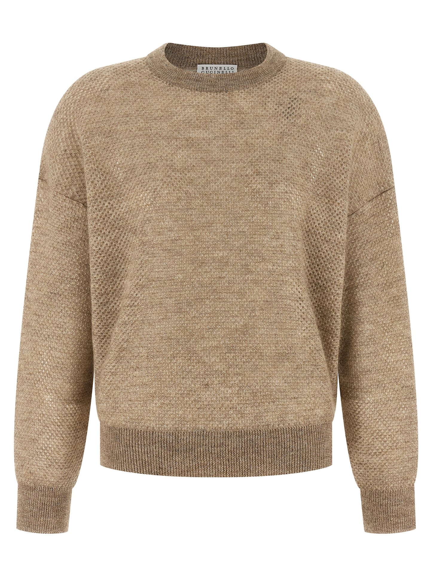Brunello Cucinelli Beige Wollstrickjacke