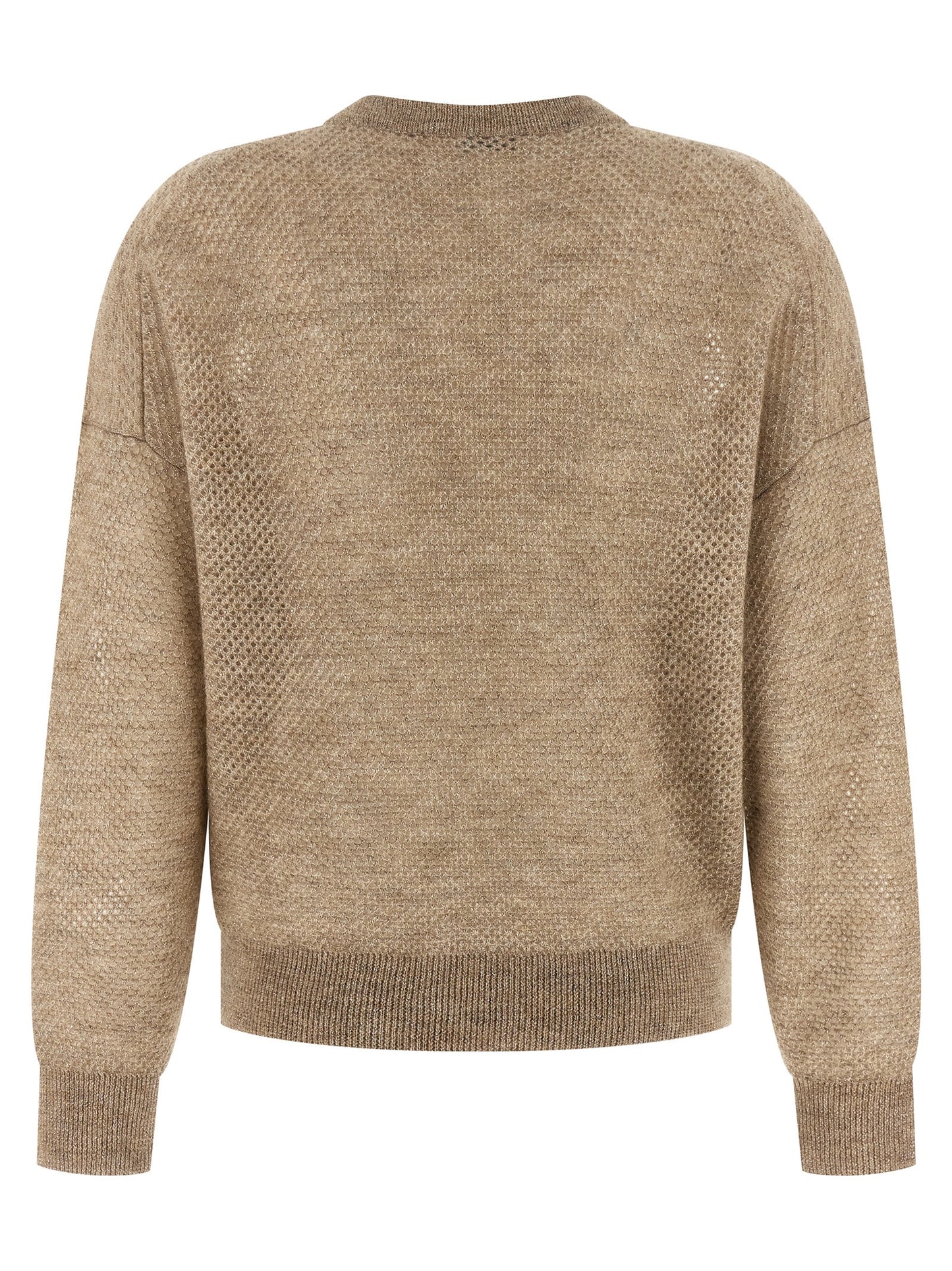 Brunello Cucinelli Beige Wollstrickjacke
