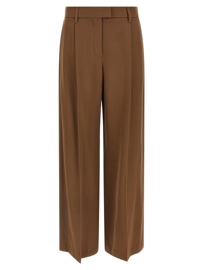 Brunello Cucinelli Braune Hose aus reiner Schurwolle
