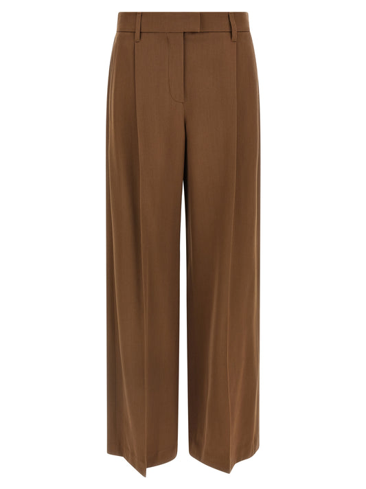 Brunello Cucinelli Braune Hose aus reiner Schurwolle