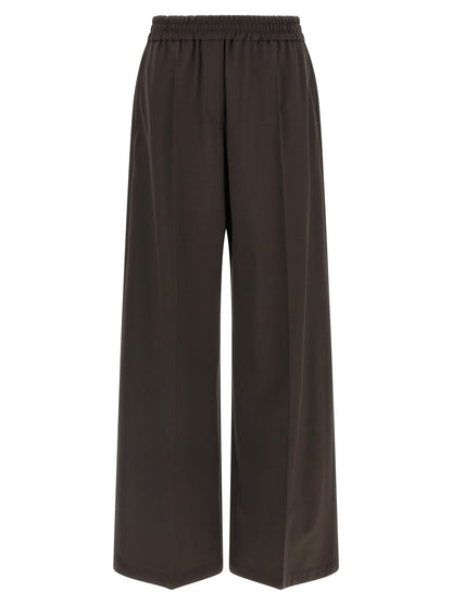 Brunello Cucinelli Braune Hose aus reiner Schurwolle