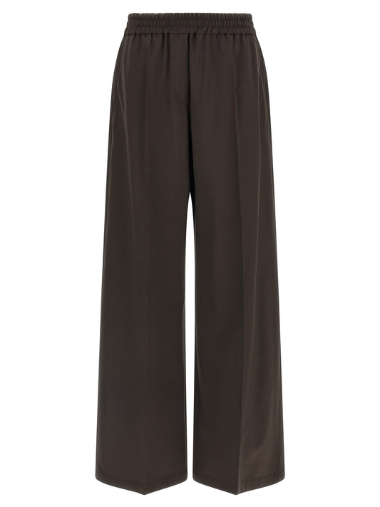 Brunello Cucinelli Braune Hose aus reiner Schurwolle