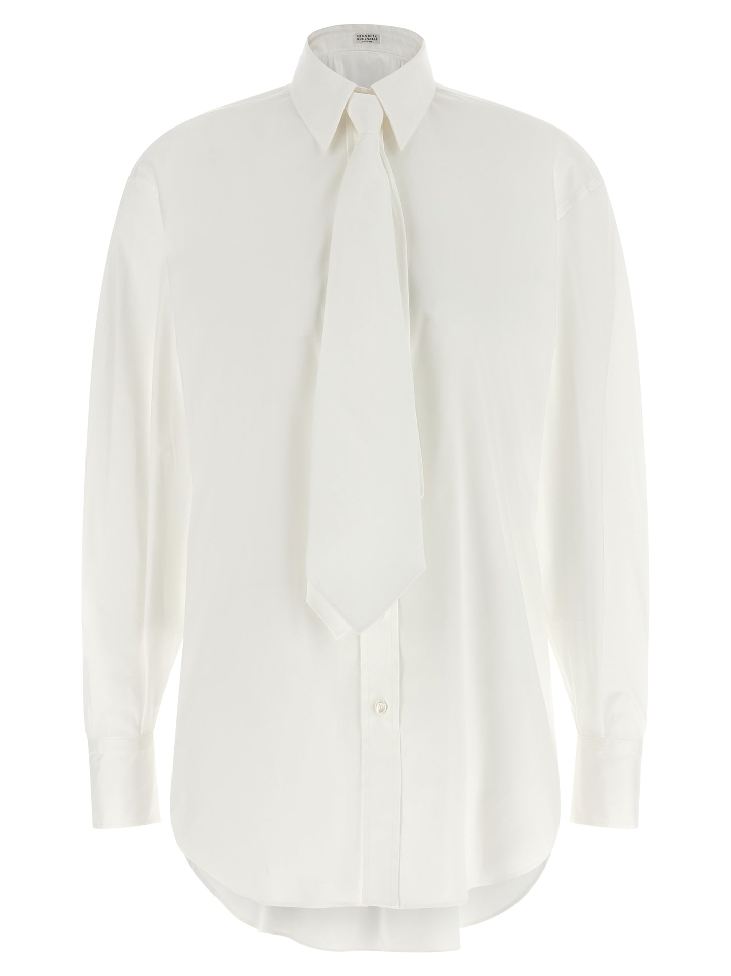 Brunello Cucinelli Weiße Baumwollbluse