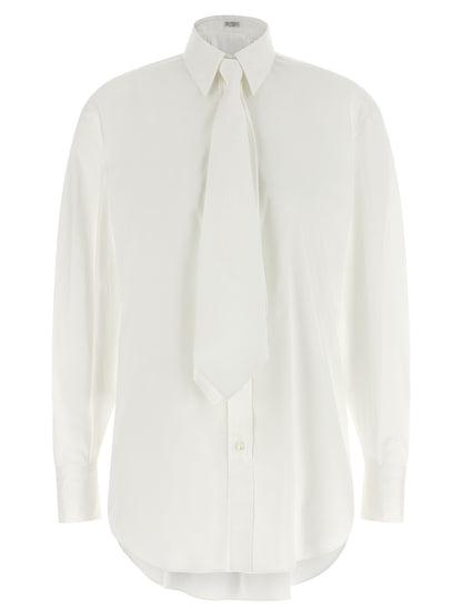Brunello Cucinelli Weiße Baumwollbluse