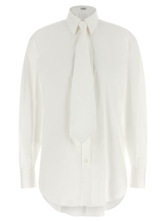 Brunello Cucinelli Weiße Baumwollbluse