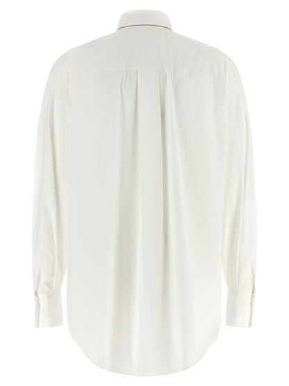 Brunello Cucinelli Weiße Baumwollbluse