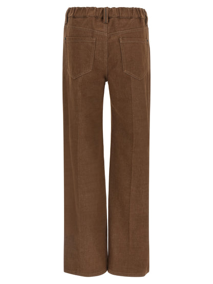 Brunello Cucinelli Braune Baumwolljeans Denim